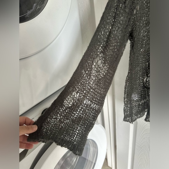 Wildfox White Label Deconstructed Sweater | Olive Green | Late 90s Early Y2K - Picture 6 of 10